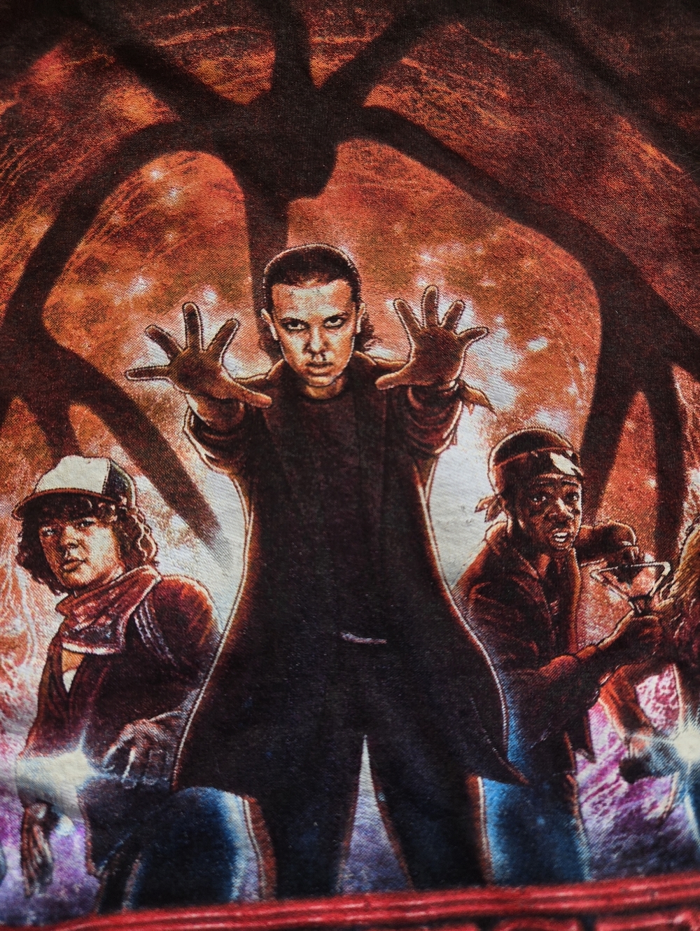 Black Stranger Things Tee
